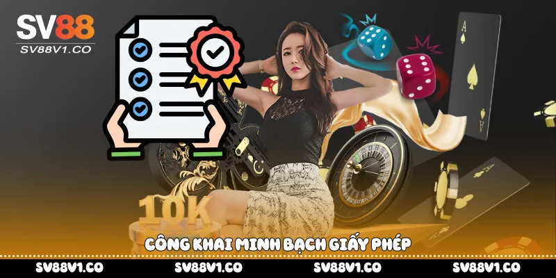 Công khai minh bạch giấy phép